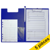 Offre : 5x Maul porte-bloc avec rabat A4 format portrait - bleu 402468 - 1