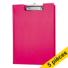 Offre : 5x Maul porte-bloc avec rabat A4 format portrait - rose 402474 - 1