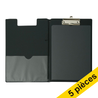 Offre : 5x Maul porte-bloc avec rabat A5 vertical - noir 402463
