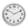 Maul Step horloge murale en plastique avec cadran blanc (Ø 40 cm) - gris