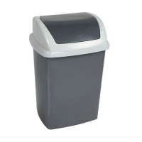 Maul Swing poubelle (10 litres) - gris 354896