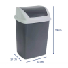 Maul Swing poubelle (24 litres) - gris 354897 - 2