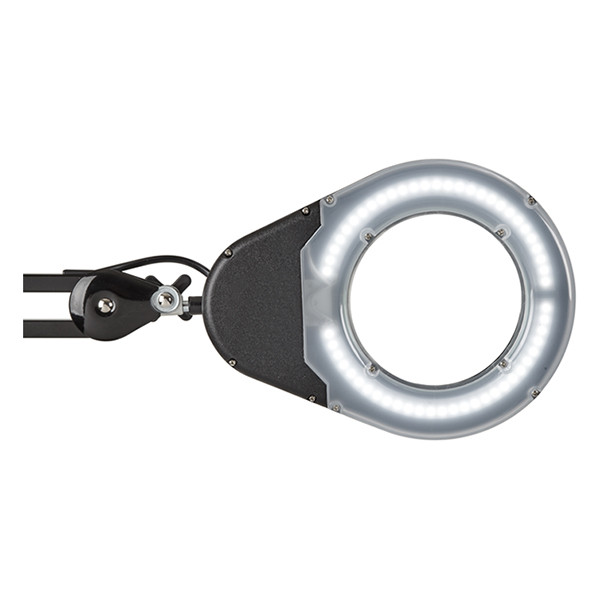 Maul Viso lampe-loupe LED avec pince de table - noir 8263490 402160 - 2