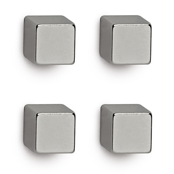 Maul aimant cube en néodyme 10 x 10 x 10 mm nickel (4 pièces) 6169296 402095 - 1