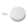 Maul aimants 32 mm (10 pièces) - blanc