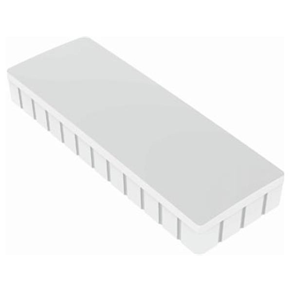 Maul aimants rectangles 54 x 19 mm (10 pièces) - blanc 6165002 402090 - 1