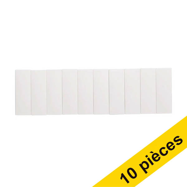Maul aimants rectangles 54 x 19 mm (10 pièces) - blanc 402090 - 1
