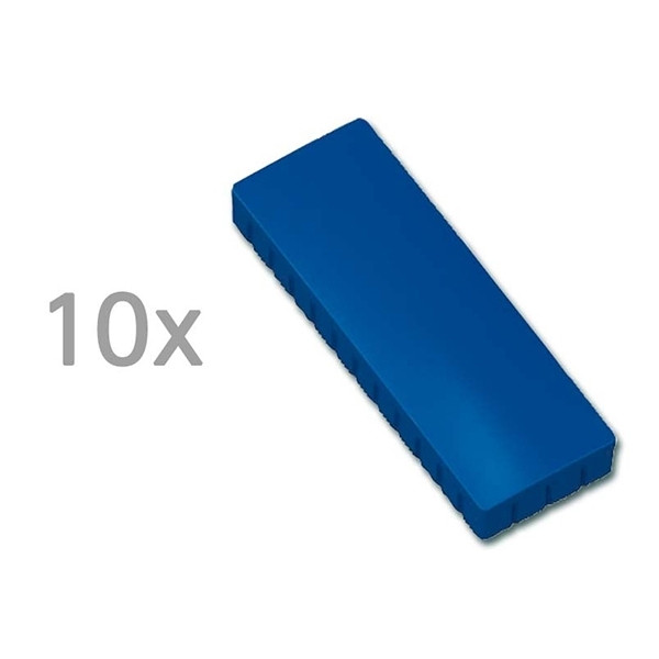 Maul aimants rectangles 54 x 19 mm (10 pièces) - bleu 6165035 402089 - 1