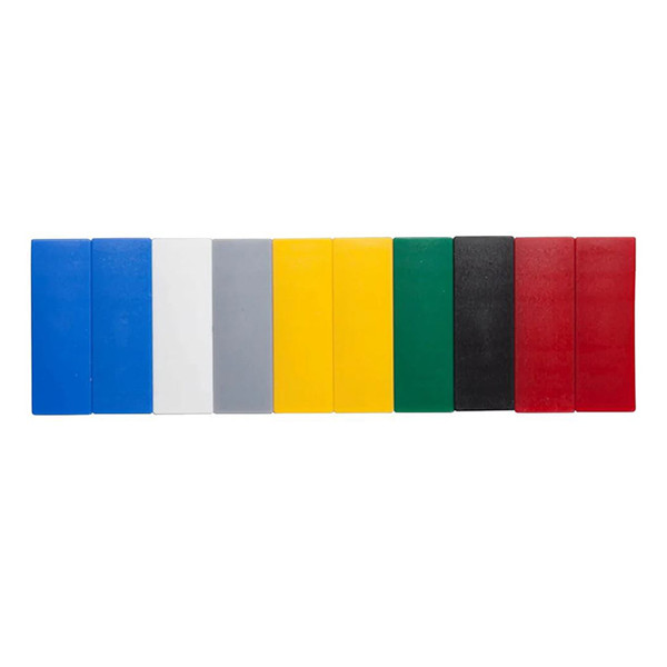 Maul aimants rectangles 54 x 19 mm (10 pièces) - coloré 6165099 402240 - 1
