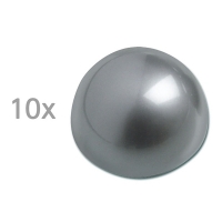 Maul boule demi-sphère magnétique 30 mm argentée (10 pièces) 6166095 402028