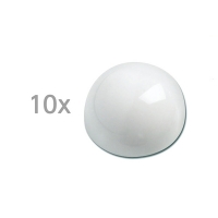 Maul boule demi-sphère magnétique 30 mm blanche (10 pièces) 6166002 402027