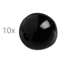 Maul boule demi-sphère magnétique 30 mm noire (10 pièces) 6166090 402024