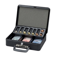 Maul caisse à monnaie de luxe en acier (30 x 25,5 x 9,3 cm) - noir 5631490 402012