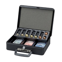 Maul caisse à monnaie de luxe en acier (30 x 25,5 x 9,3 cm) - noir 5631490 402012