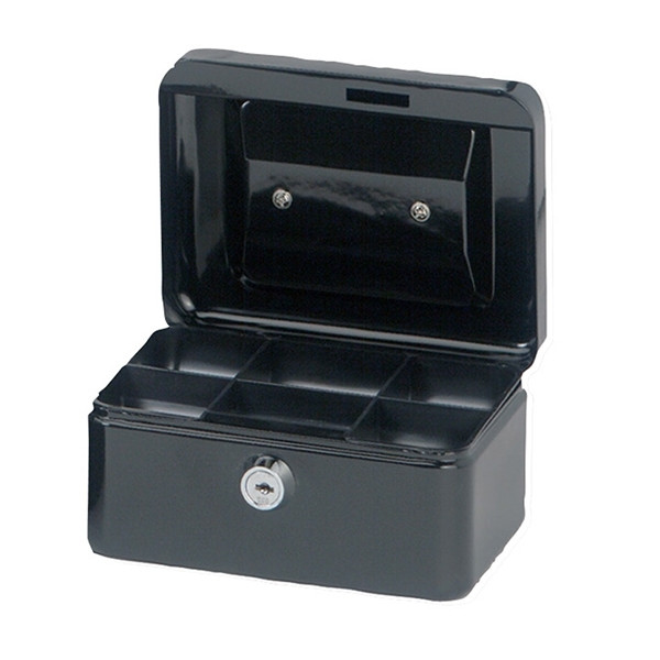 Maul caisse à monnaie en acier (15,2 x 12,5 x 8 cm) - noir 402008 - 1