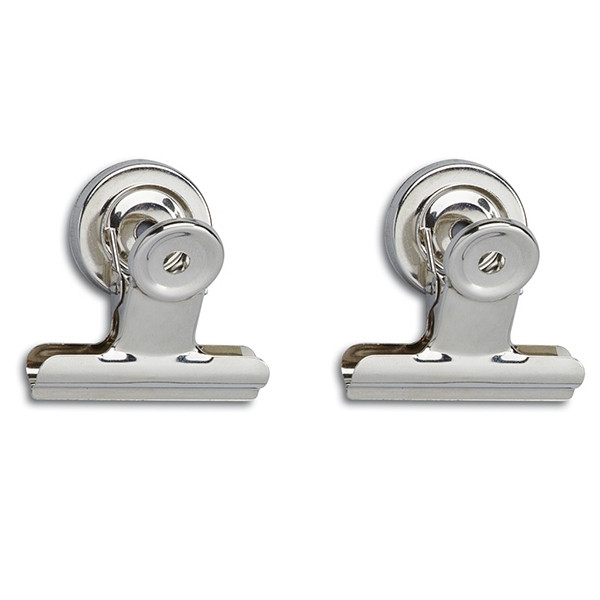 Maul pince à papier 50 mm nickel avec aimant (2 pièces) 2185096 402053 - 1