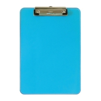 Maul porte-bloc néon A4 vertical - bleu transparent 2340631 402204