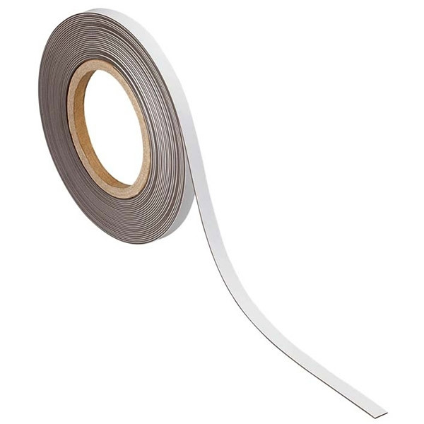Maul ruban d'étiquettes magnétiques effaçable 2 cm x 10 m - blanc 6524302 402125 - 1