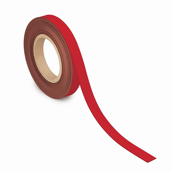 Maul ruban d'étiquettes magnétiques effaçable 2 cm x 10 m - rouge 6524325 424848 - 1