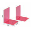 Maul serre-livres acrylique 10 x 10 x 13 cm (2 pièces) - rose fluo transparent 3513621 402340 - 3
