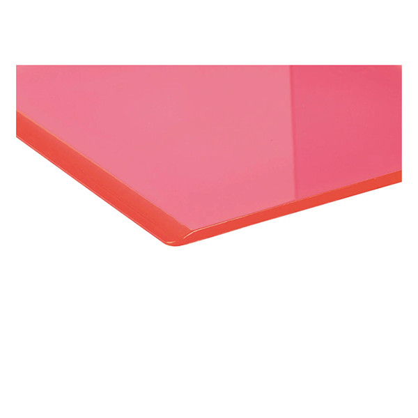 Maul serre-livres acrylique 10 x 10 x 13 cm (2 pièces) - rose fluo transparent 3513621 402340 - 4