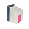Maul serre-livres acrylique 10 x 10 x 13 cm (2 pièces) - rose fluo transparent 3513621 402340 - 6