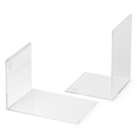 Maul serre-livres acrylique 12 x 12 x 17,5 cm (2 pièces) - transparent 3513705 402197