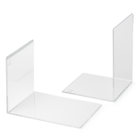 Maul serre-livres acrylique 16 x 15 x 21 cm (2 pièces) - transparent 3513905 402198