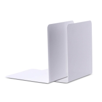 Maul serre-livres en métal 14 x 12 x 14 cm (2 pièces) - blanc 3506202 402274
