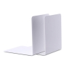 Maul serre-livres en métal 14 x 12 x 14 cm (2 pièces) - blanc