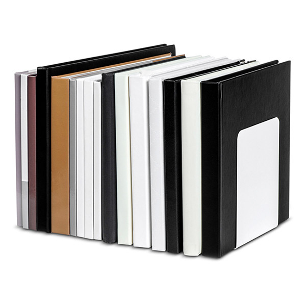 Maul serre-livres en métal 14 x 12 x 14 cm (2 pièces) - blanc 3506202 402274 - 6