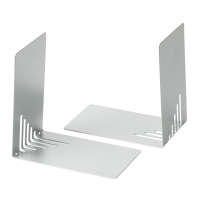 Maul serre-livres en métal 14 x 8,5 x 14 cm (2 pièces) - argent 3501095 402189