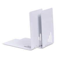 Maul serre-livres en métal 14 x 8,5 x 14 cm (2 pièces) - gris 3501082 402277