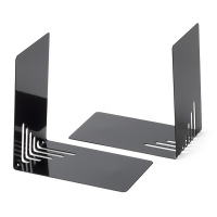 Maul serre-livres en métal 14 x 8,5 x 14 cm (2 pièces) - noir 3501090 402187