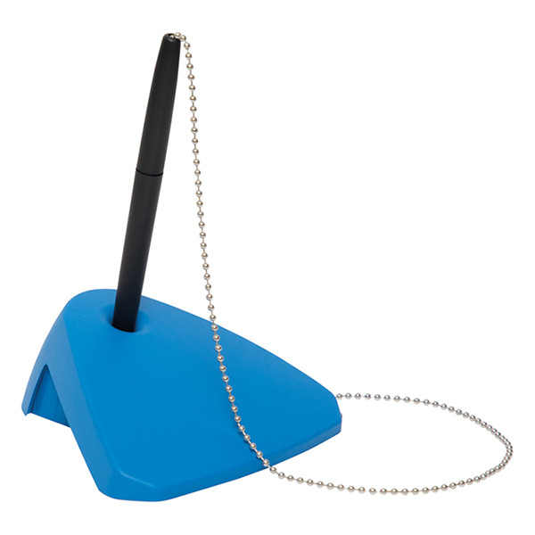 Maul stylo à bille sur socle en plastique recyclé - bleu 4393237 424900 - 1