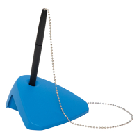 Maul stylo à bille sur socle en plastique recyclé - bleu 4393237 424900