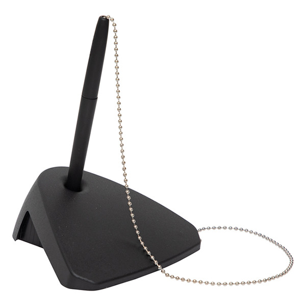 Maul stylo à bille sur socle en plastique recyclé - noir 4393290 424901 - 1