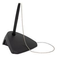 Maul stylo à bille sur socle en plastique recyclé - noir 4393290 424901
