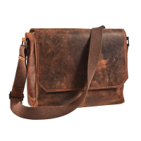 Maverick sac bandoulière en cuir avec compartiment pour ordinateur portable 14 pouces 229902