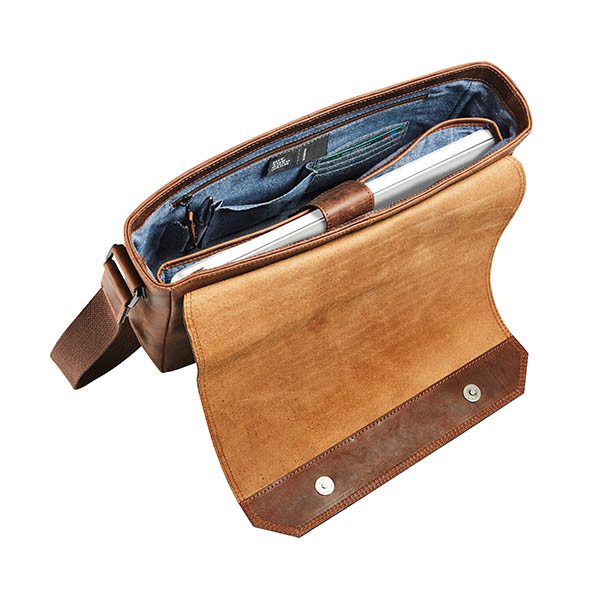 Maverick sac bandoulière en cuir avec compartiment pour ordinateur portable 14 pouces 229902 - 2