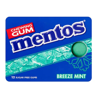 Mentos Breeze Mint chewing-gum blister (12 dragées)