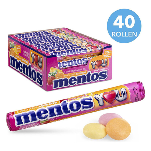 Mentos Fruits rouleau emaballage individuel (40 pièces) 225191 423710 - 2