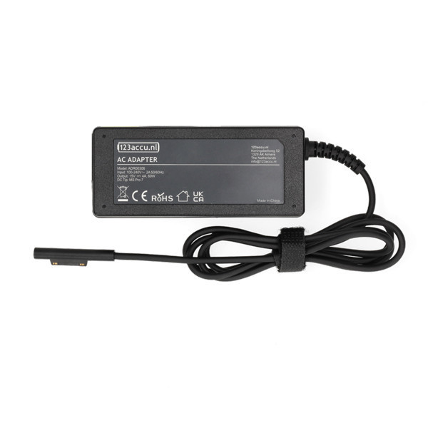 Microsoft Pro 7 adaptateur (15V, 4A, 65W, marque 123accu) ADR00306 - 1