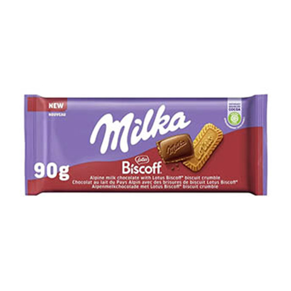 Milka Choco-Lotus Biscoff barrre de chocolat 90 grammes 137194 - 1