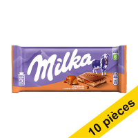 Offre : 10x  Milka Caramel barre de chocolat 100 grammes