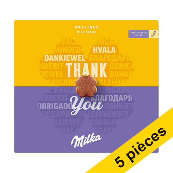 Offre : 5x  Milka bonbons Thank You 110 grammes 137205 - 1