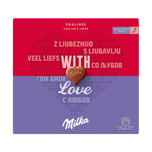 Milka chocolats à la crème de noisette I Love Milka 110 grammes 137202 - 1