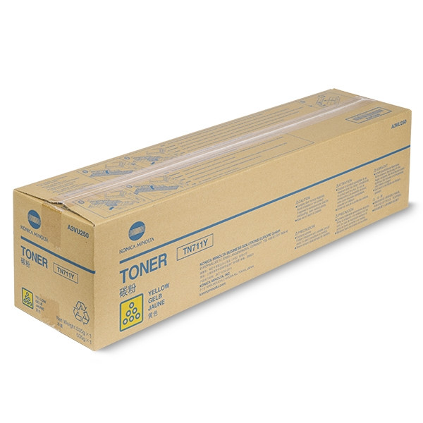 Minolta Konica Minolta TN-711Y (A3VU250) toner (d'origine) - jaune A3VU250 072628 - 1