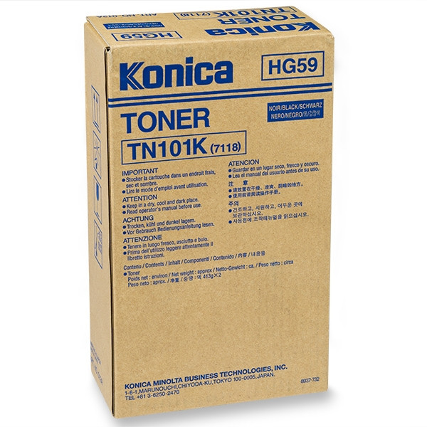 Minolta Konica Minolta TN101K (8937-732) toner 2 pièces (d'origine) - noir 8937732 072001 - 1