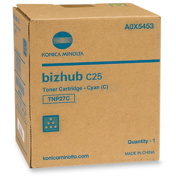 Minolta Konica Minolta TNP-27C (A0X5453) toner (d'origine) - cyan A0X5453 072500 - 1